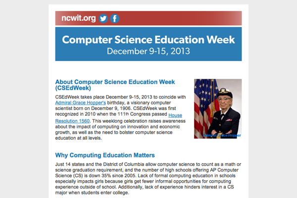 Did you know it's CSEdWeek?