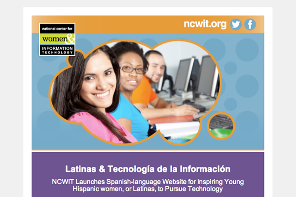 Inspire Latinas to Pursue Technology with Resources in Spanish or English