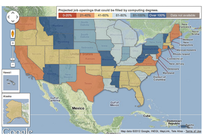 Ed Jobs Map