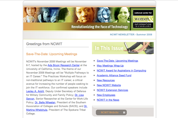 Summer 2008 Newsletter image
