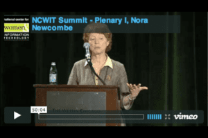 NCWIT 2012 Summit - Plenary 1, Nora Newcombe