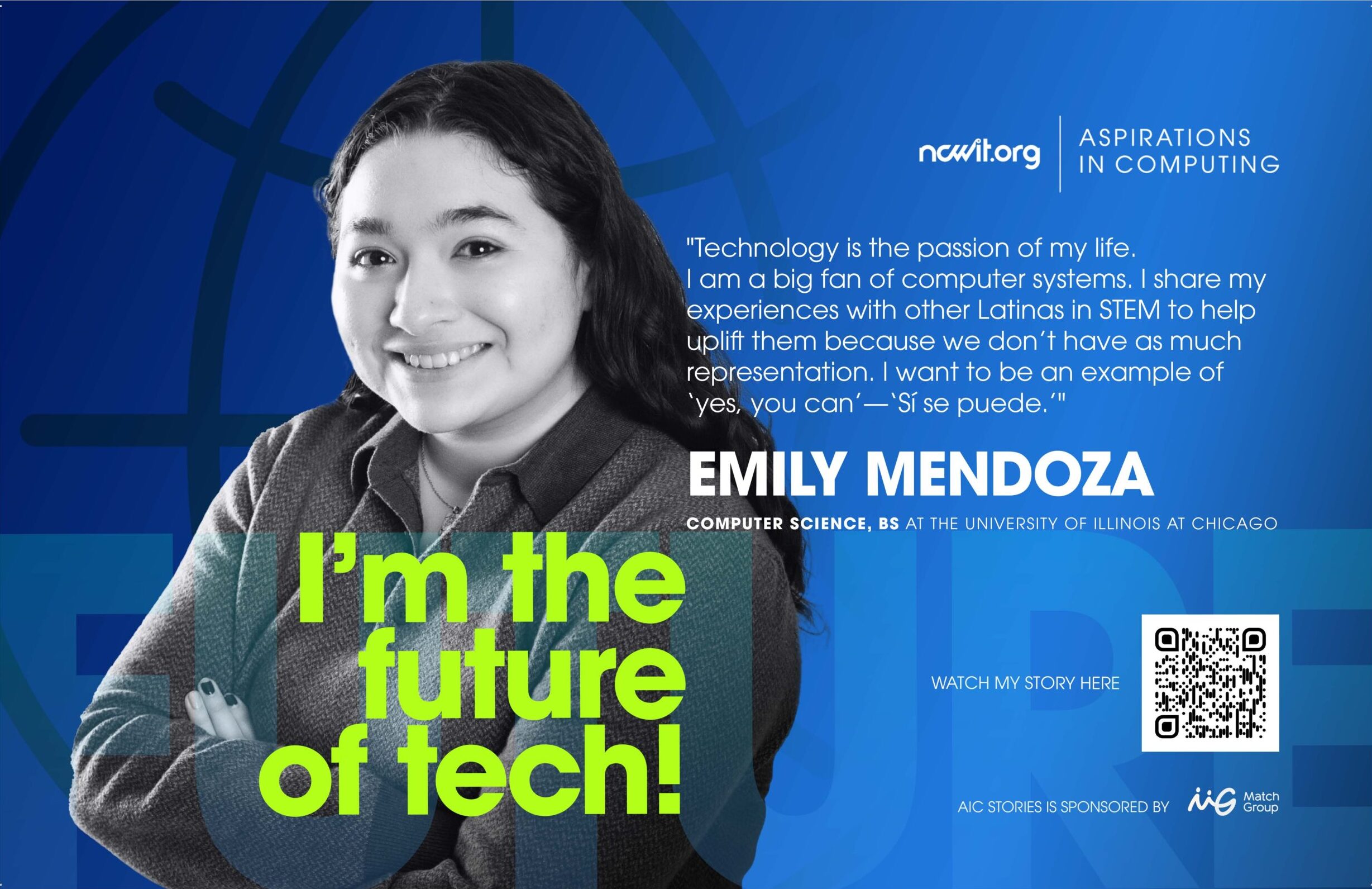 Aspirations in Computing Ambassador Emily Mendoza