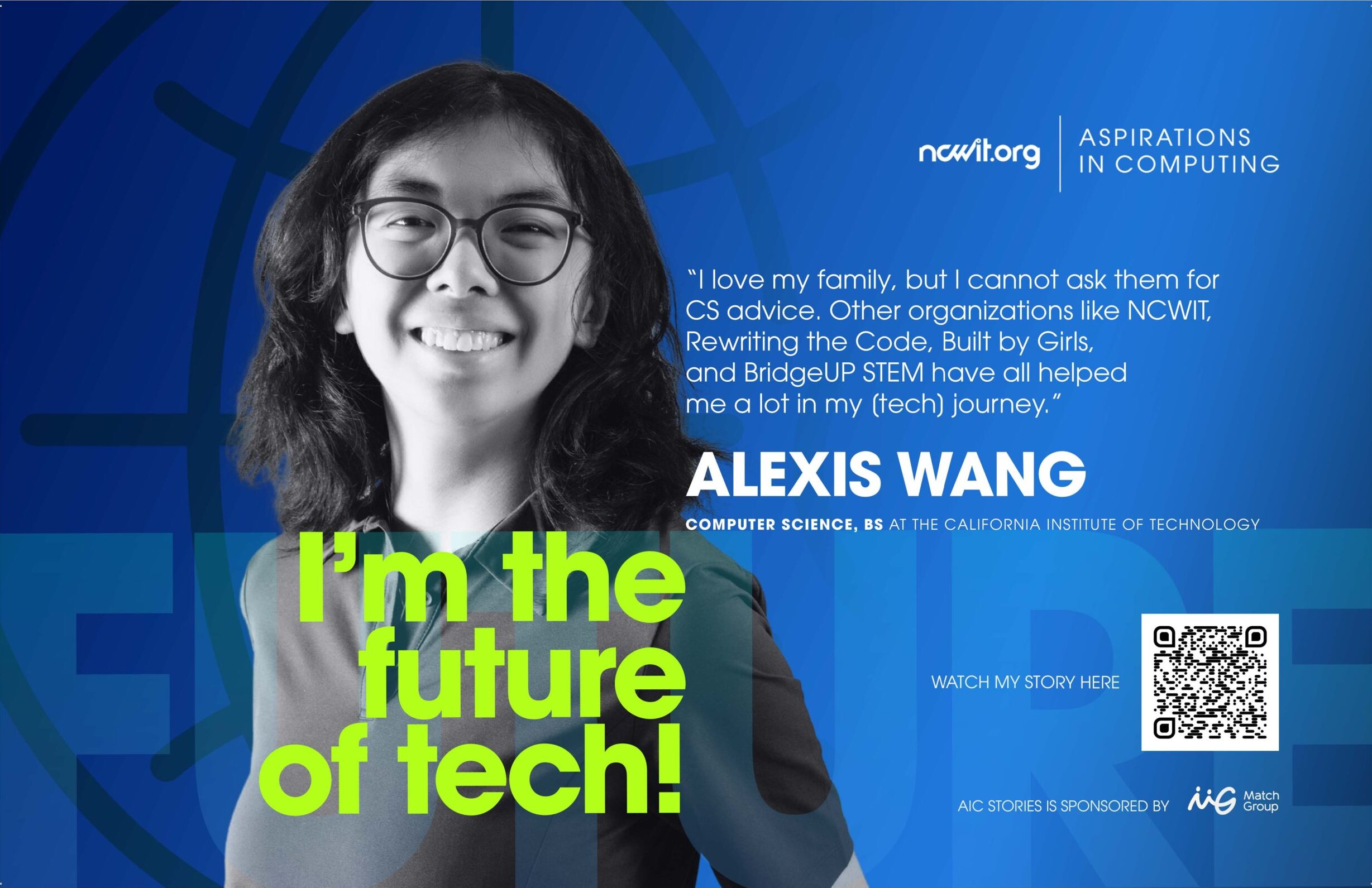 Aspirations in Computing Ambassador Alexis Wang