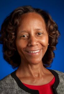 A headshot of Marian Croak smiling at the camera.