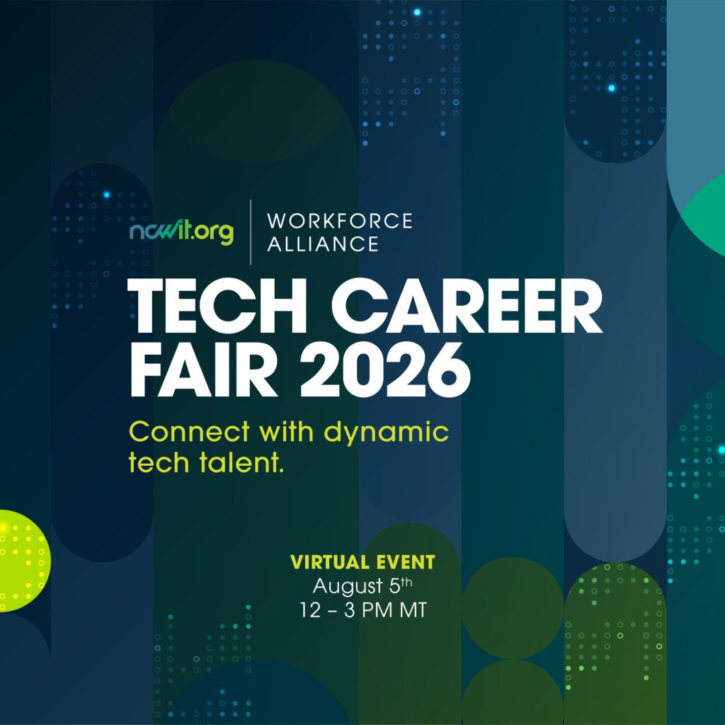 A tile promoting the 2026 Tech Career Fair: August 5, 12-3 PM MT